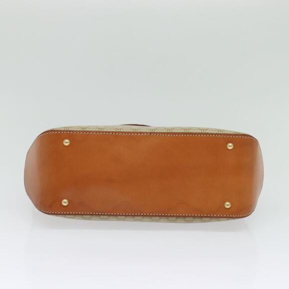 CELINE Macadam Canvas Hand Bag Pvc Beige Gold - Picture 9 of 12